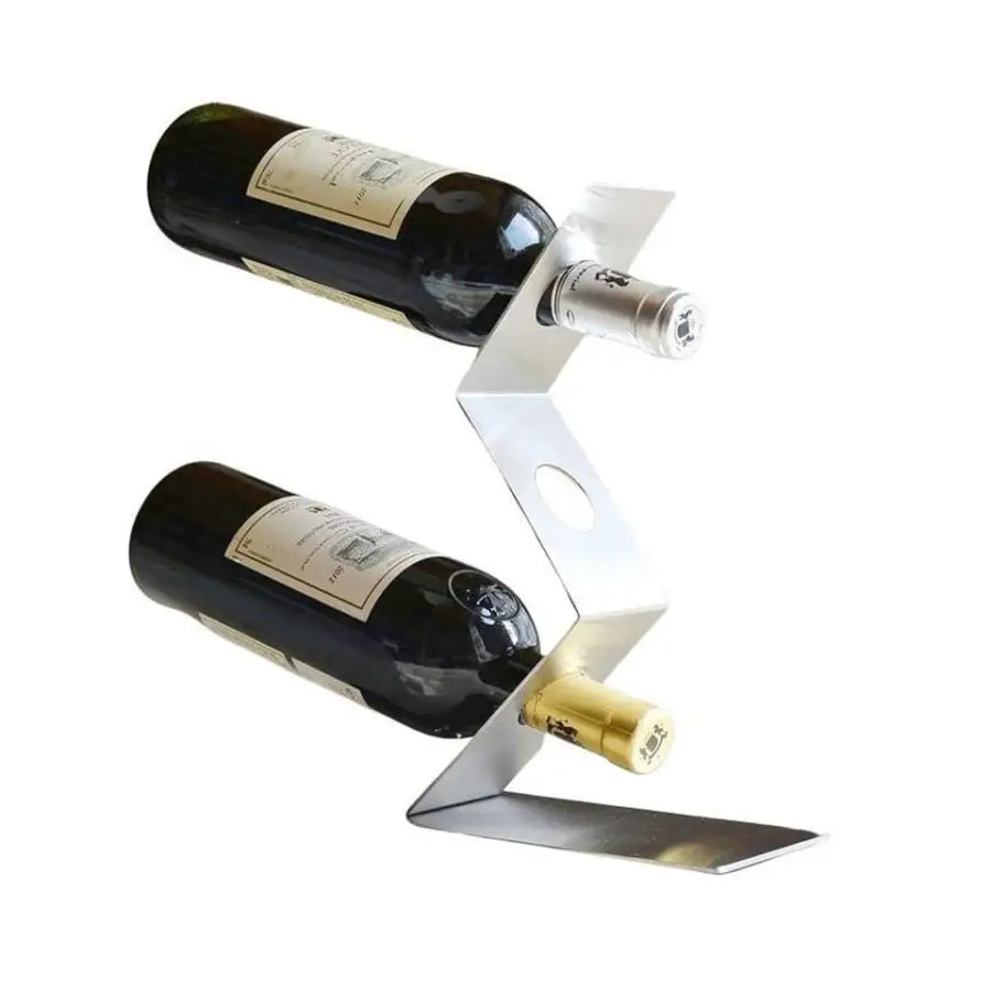 Porte Bouteilles Stalwart Casier à Vins Design Dutchbone en Acier  22x22x68cm - L'Héritier du Temps