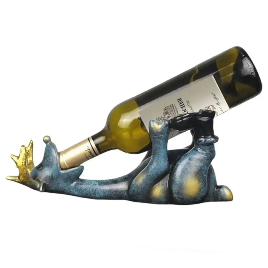 Porte bouteille métal élévateur - Accessoire du vin - Cadeau original