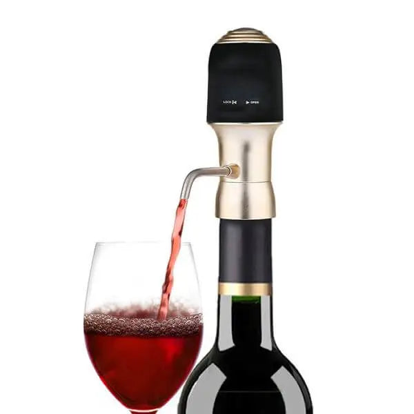 Aérateur distributeur à vin électrique portable rouge Vendos85