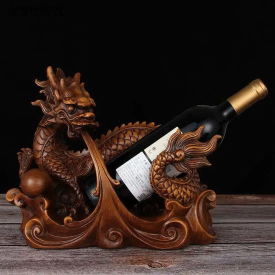 porte bouteille vin dragon