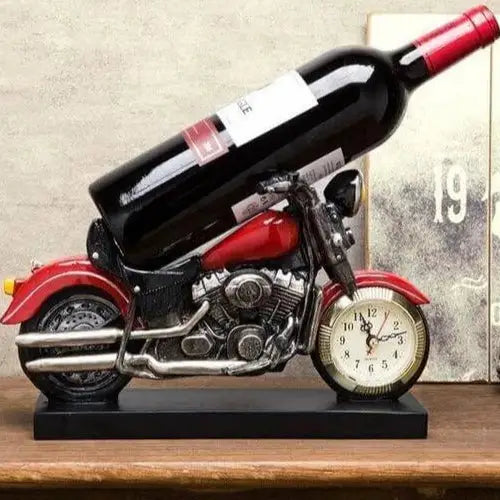 porte bouteille de vin moto métal