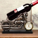 porte bouteille de vin moto horloge